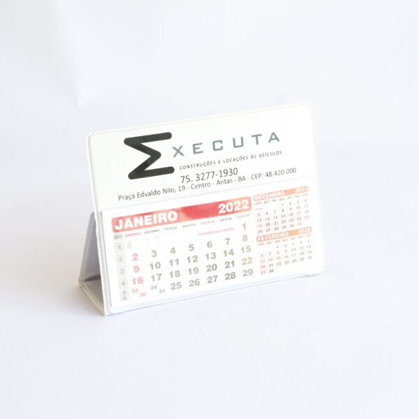 CALENDÁRIO DE MESA PLÁSTICO G - 16x12cm