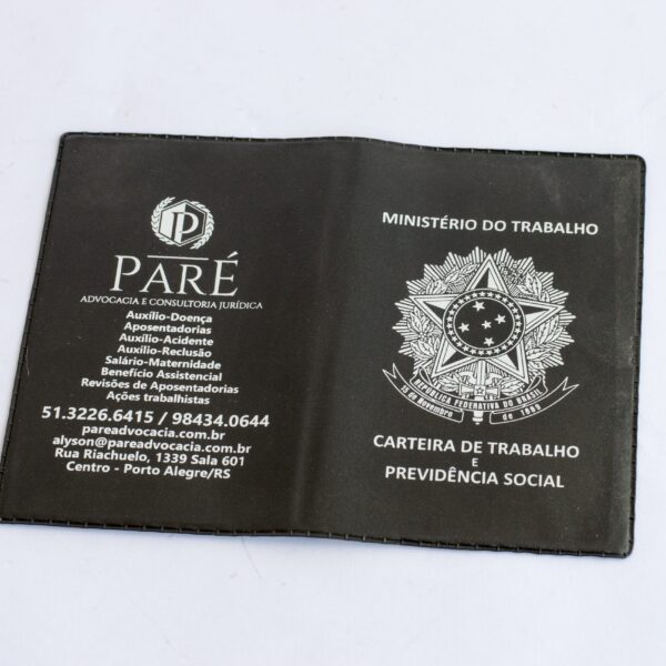 PORTA CARTEIRA DE TRABALHO PERSONALIZADA